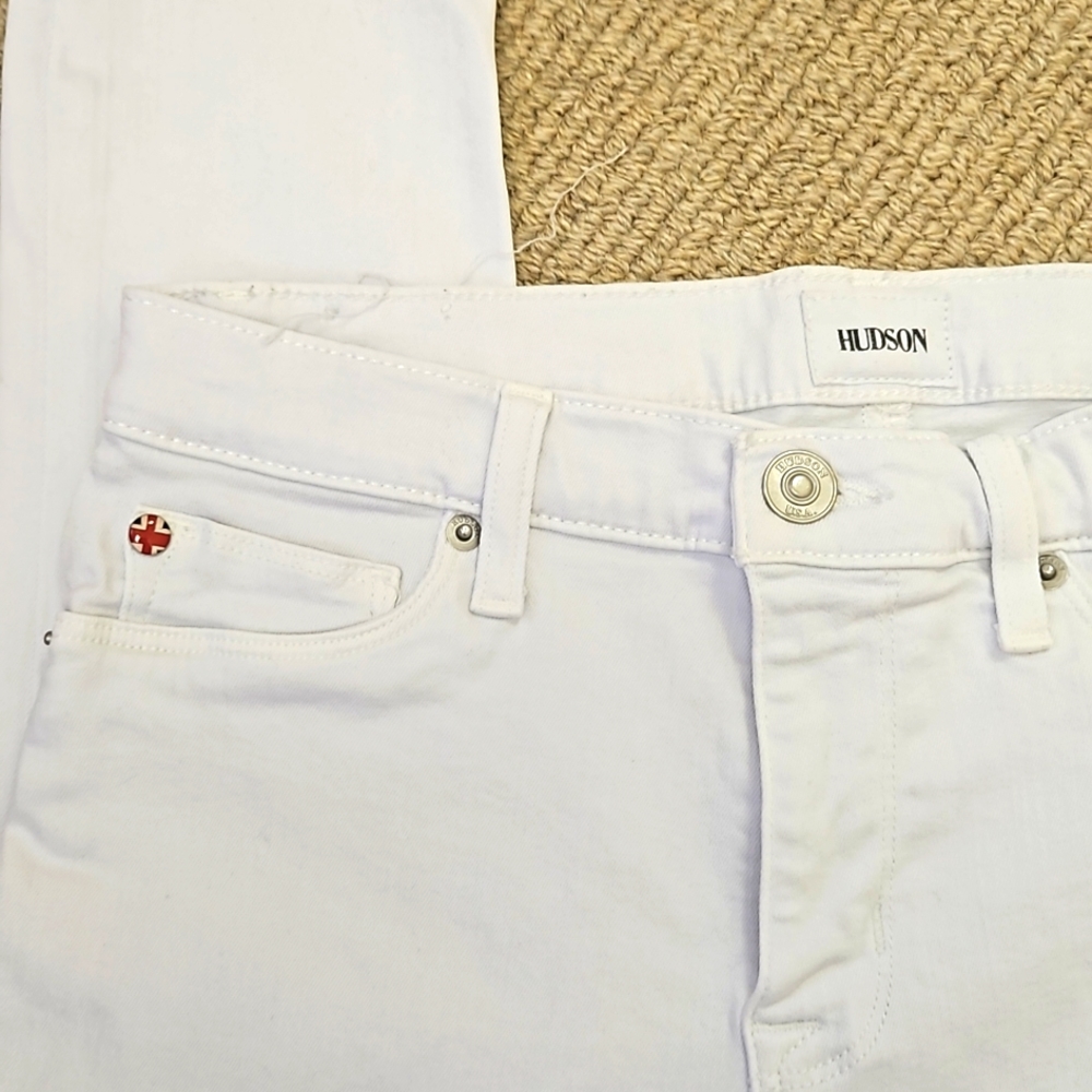 NWT Hudson Midrise Ankle Super Skinny Natalie white denim jeans! - Picture 5 of 12